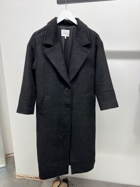 Greylin Black Long Coat